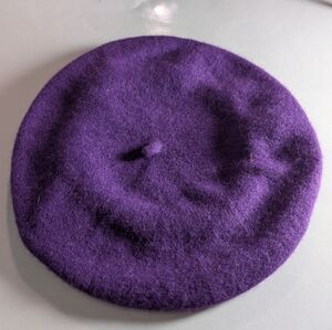 Purple beret 50/50 wool/acrylic